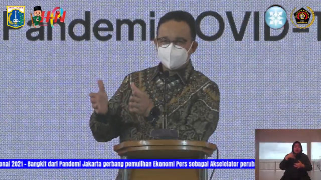 Gubernur DKI Jakarta Anies Baswedan di HPN. Foto: admin