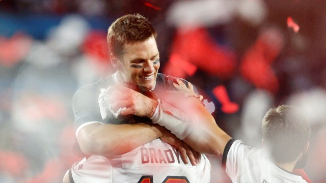 Tom Brady di Super Bowl 2021. Foto: Mark J. Rebilas/Reuters