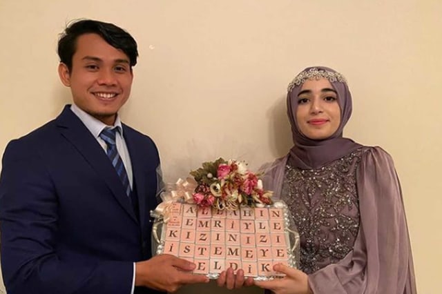 Muhammad Mutawalli dan Edanur Yildiz. Foto: instagram @eseseda98