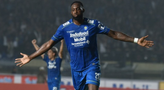 Geoffrey Castillion, penyerang Persib. Foto: Dok. Media Persib