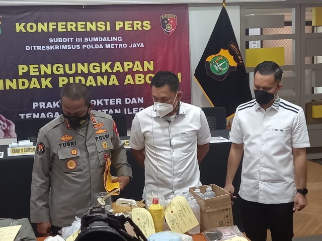 Konpers Praktik Aborsi ilegal di Mapolda Metro Jaya
 Foto: Dok. Istimewa
