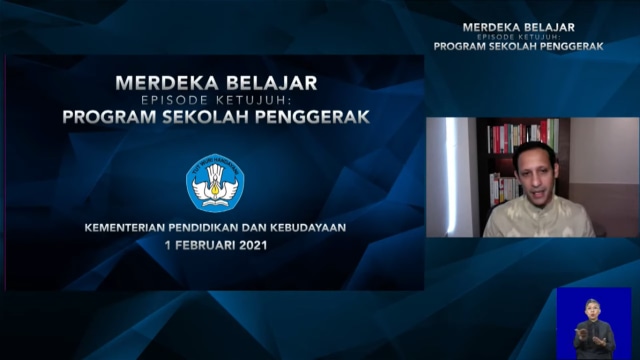 Kemendikbud gelar Merdeka belajar episode ketujuh: program sekolah penggerak, Senin (1/2). Dok. kumparan.