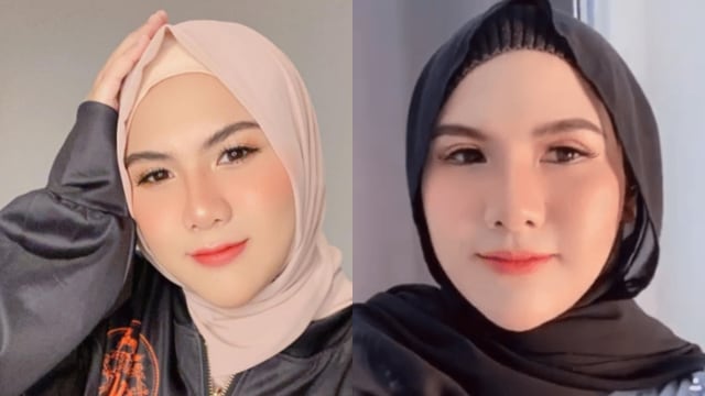 Evelyn Nada Anjani tampil berhijab. Foto: instagram @evelinnadaanjani