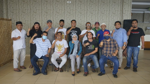 Foto bersama Forum Pemred Maluku Utara. 