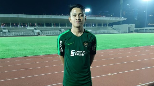 Pemain tim nasional U-23 Indonesia Natanael Siringoringo. Foto: Michael Siahaan/ANTARA