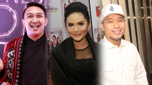 Augie Fantinus, Krisdayanti dan Denny Cagur. Foto: kumparan