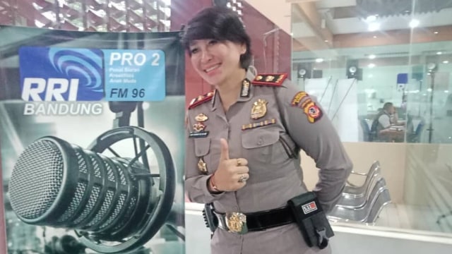 Kapolsek Astana Anyar Kompol Yuni Purwanti Kusuma Dewi. Foto: Instagram/@polsekastanaanyar