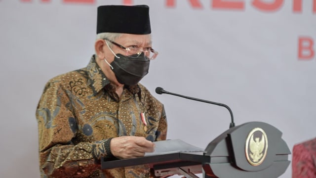 Wakil Presiden Ma'ruf Amin meresmikan Sentra Kreasi Asistensi Rehabilitasi Sosial (ATENSI) di Balai Karya Pangudi Luhur Bekasi.
 Foto: Dok. Setwapres