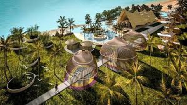 Rancangan pembangunan The Marawa Restaurant dan Beach Resort. Foto: ist