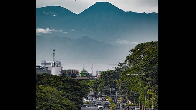 Ilustrasi Gunung Gede Pangrango. Foto: Instagram Ari Wibisono
