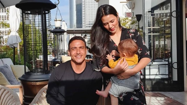 Hamish Daud, Raisa, dan Zalina Raine Wyllie. Foto: Instagram/hamishdw