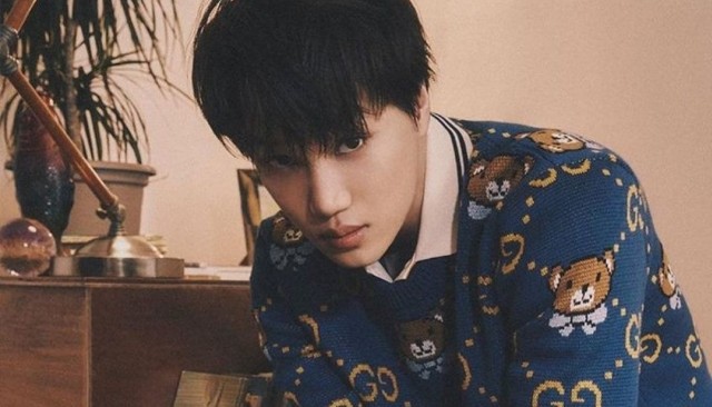 Penampilan Kai EXO mengenakan koleksi kapsul pertamanya bersama Gucci. Foto: dok. Instagram