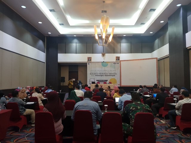 Suasana sosialisasi penggunaan UKBI Adaptif. Foto: Rizal Syam/cermat