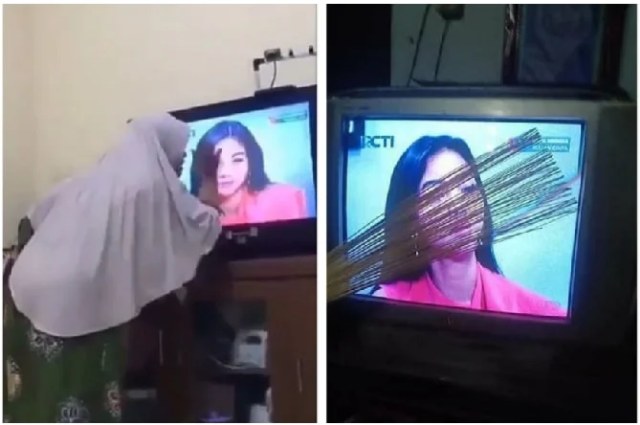 Ilustrasi semangatnya ibu-ibu nonton sinetron Ikatan Cinta. Foto: Istimewa