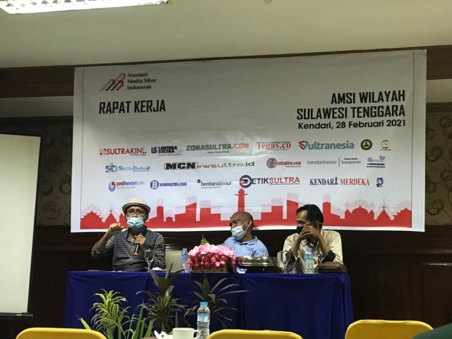 Rapat Kerja AMSI Sulawesi Tenggara pada Minggu, 28 Februari 2021.