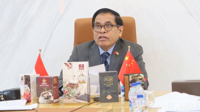 KBRI Beijing gelar Virtual Indonesian Coffee Promotion 2021 to China. Foto: Dok. KBRI Beijing