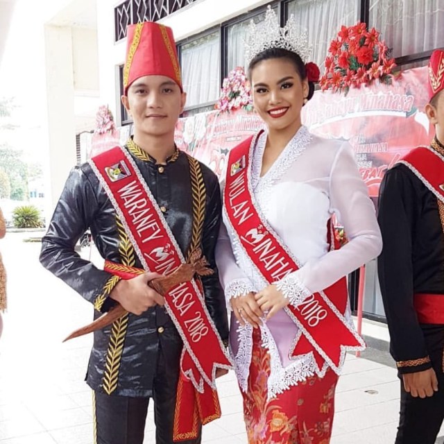 Salah satu pakaian adat Sulawesi Utara, pakaian adat Minahasa. Foto: instagram.com/waraneywulanminahasa