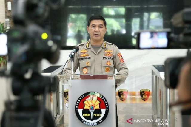 Kabag Penum Div Humas Polri Kombes Ahmad Ramadhan. Foto: Antara/HO/Polri