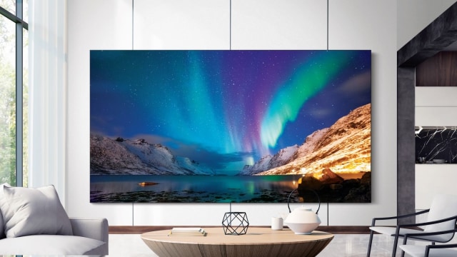 Televisi Samsung Micro LED. Foto: Samsung