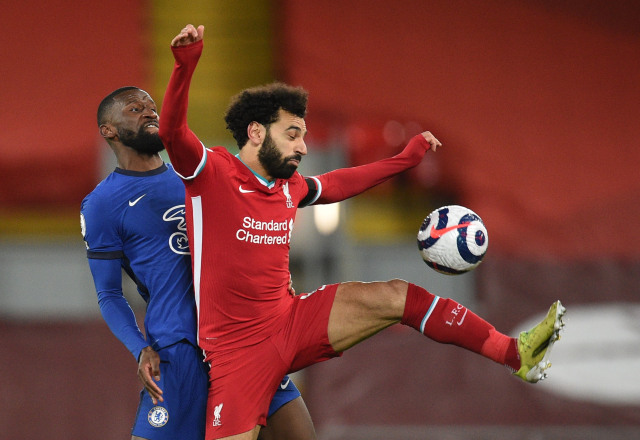 Pertandingan antara Liverpool vs Chelsea di Anfield, Liverpool, Inggris. Foto: Oli Scarff/Reuters