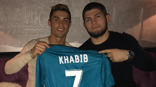 Khabib dan Ronaldo. Foto: admin