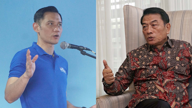 Kolase AHY dan Moeldoko. Foto: Jamal Ramadhan/kumparan dan Fanny Kusumawardhani/kumparan