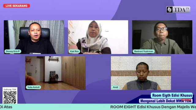 Salah satu program acara di TDA TV agar tetap bisa sharing bisnis.(dok/TDA).
