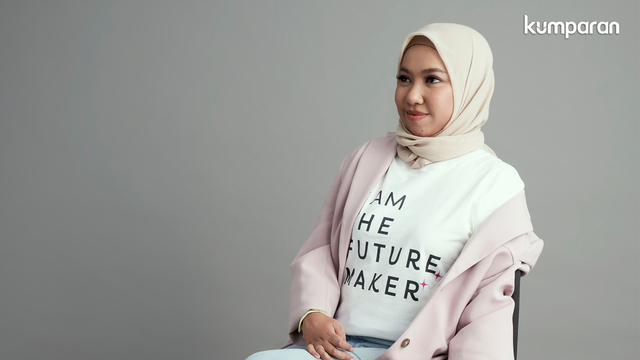 The Future Makers, Laninka Siamiyono. Foto: Norman Fideli, Fashion Stylist: Anantama Putra, Makeup: Obby Farhobi, Blazer: ZARA