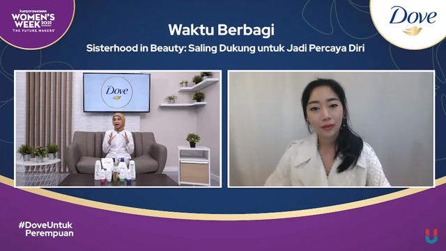 Gitta Amelia dalam acara Talk Series kumparanWOMAN x DOVE. dok. kumparan