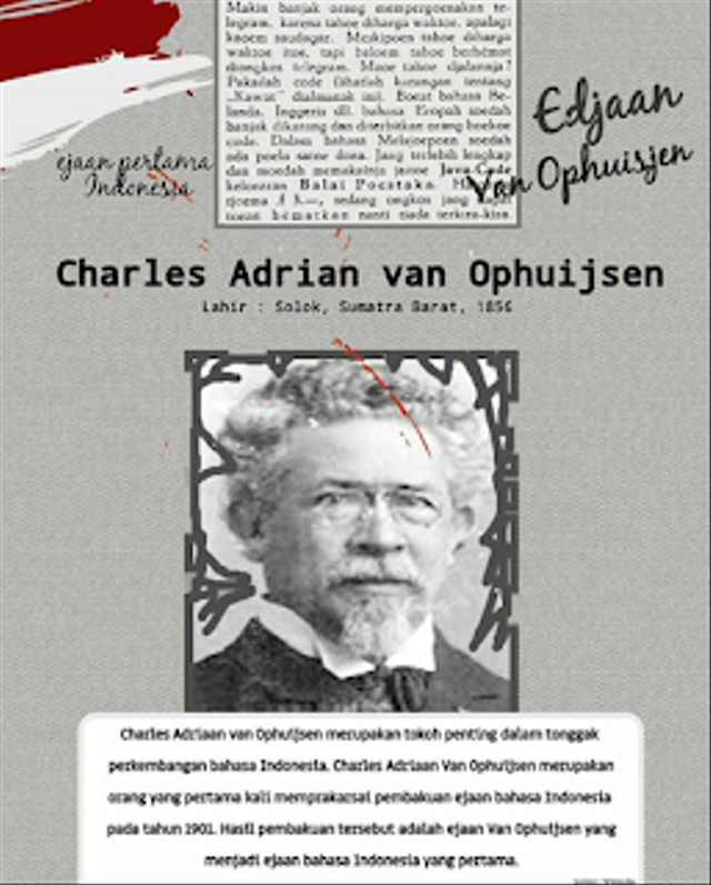 Biografi Van Ophuysen Sumber: pspjurnal