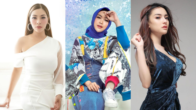 Liza Aditya (kiri), Ria Ricis (tengah), dan Nabilla Aprillya (kanan). Foto: Instagram @lzadtya, @riaricis1795, dan @bae_biiiiiii