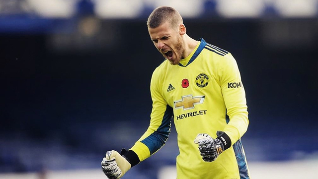 De Gea saat berseragam Manchester United. (Foto: Twitter @D_DeGea)