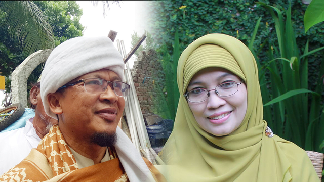 Kolase Aa Gym dan Teh Ninih. Foto: kumparan dan Facebook/@tehninihmutmainnah 