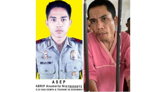Foto kolase Asep dulu dan kini. Dok. Instagram/ndorobeii