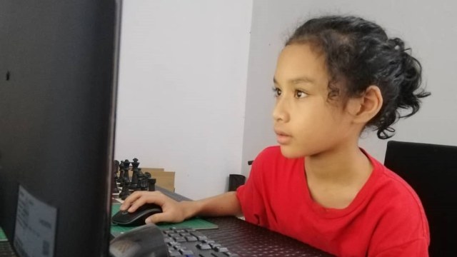 Satria Duta, pemain catur cilik. Foto: Istimewa/Dok Pribadi Keluarga Duta Satria