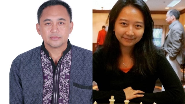 Dewa Kipas dan WGM Irene Kharisma. Foto: dok Ali Akbar & Instagram/@irene_sukandar