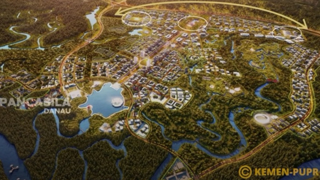 Desain Istana dari Juara Sayembara desain Ibu Kota Baru. Foto: Dok. PUPR