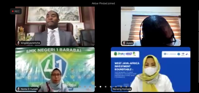 Round table meeting bersinergi dengan ITB, W2 Points, Pemprov Jabar.(screenshoot:Feni Yusnia).