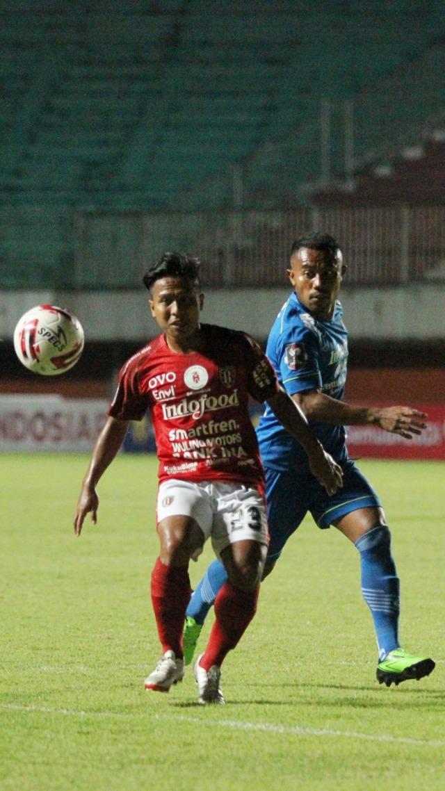 Pertandingan Persib vs Bali United di Piala Menpora 2021. Foto: Media LIB