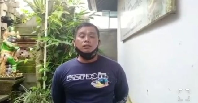 Satpam Hotel Puri Santrian di Sanur, Denpasar, Bali - IST