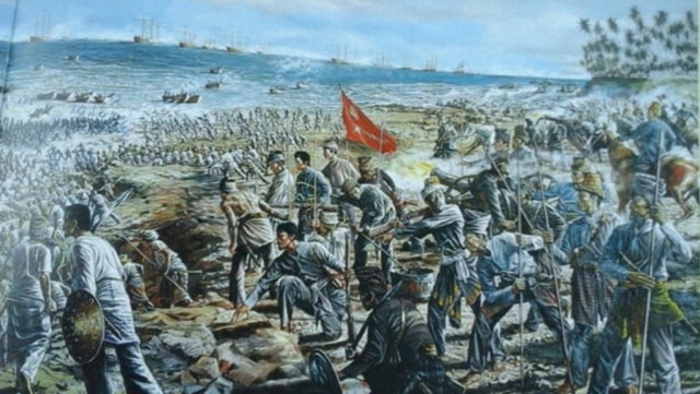 Lukisan perang Belanda di Aceh. Dok. The Dutch Colonial War in Aceh