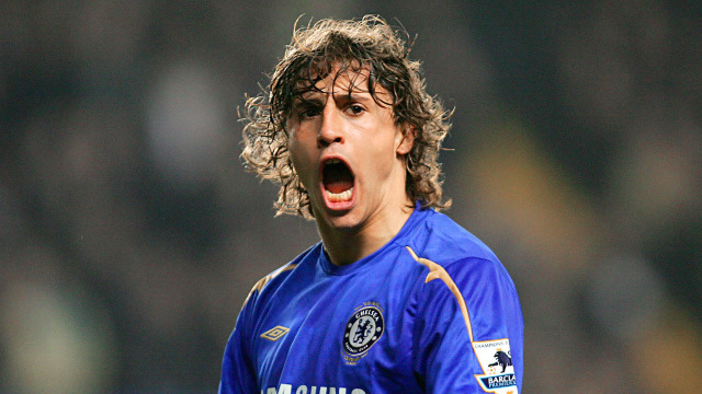 Hernan Crespo saat berseragam Chelsea. (Foto: Adrian Dennis/AFP)