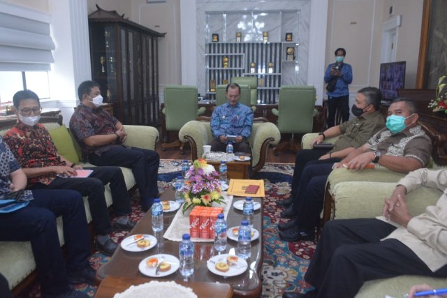 Kunjungan Kemen PUPR RI ke Pemerintah Kota Palembang. (Foto. Istimewa)