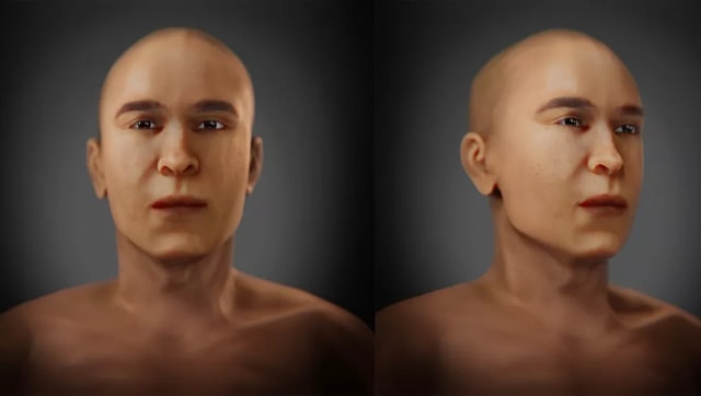 Rekonstruksi KV 55 yang dianggap sebagai firaun Akhenaten.  Foto: FAPAB Research Center