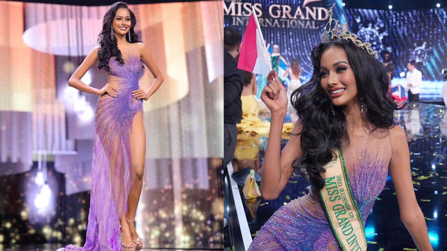 Aurra Kharishma, Runner Up ke-3 Miss Grand International. Foto: dok. Instagram @aurrakharishma