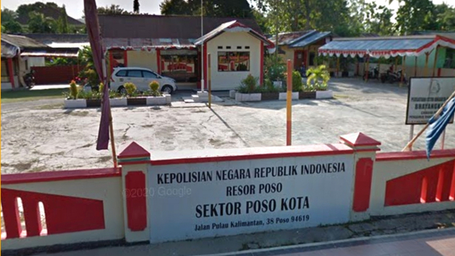 Polsek Poso Kota. Foto: Google