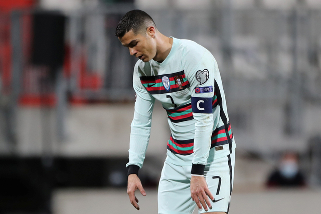 Pemain Timnas Portugal, Cristiano Ronaldo. Foto: Pascal Rossignol/REUTERS