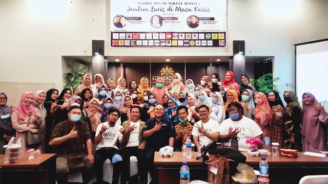 Komunitas Tangan Di Atas (TDA) Bengkulu usai menggelar Ngobrol Bisnis (Ngobis) Batch 2.(dok/TDA Bengkulu)