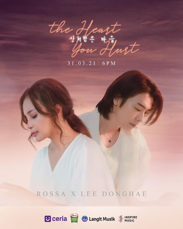 Rossa Gaet Donghae Super Junior sebagai Bintang Video Klip The Heart You Hurt. Foto: Instagram/itsrossa910