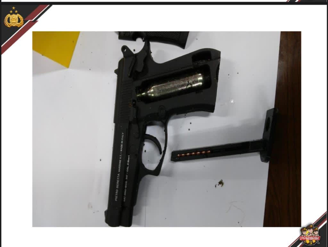 Air Gun, pistol yang digunakan Zakiah Aini saat menyerang Mabes Polri.  Foto: Dok. Polri